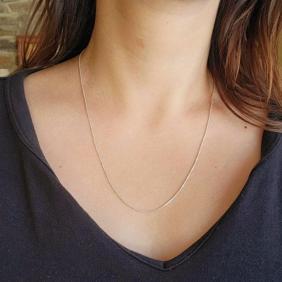 New Italian Solid 925 Sterling Silver Necklace Chain - Picture 14 of 16